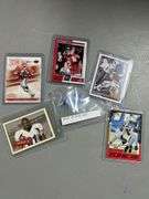 Nice five card football card lot