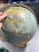 Old metal frame globe