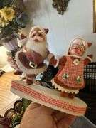 Crate of Christmas decor