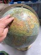 Old metal frame globe