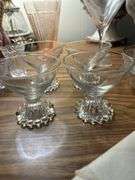 Candlewick set 4 martini glasses