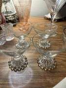 Candlewick set 4 martini glasses