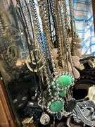 Great lot!! Nice wood jewelry box loaded with jewelry-see all photos