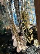 Great lot!! Nice wood jewelry box loaded with jewelry-see all photos