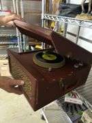 Vintage Tele-Tone Record player with record