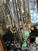 Great lot!! Nice wood jewelry box loaded with jewelry-see all photos