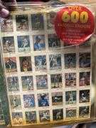 1990 baseball players, trivia sticker kit ￼