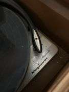 Magnavox console record player with radio and record storage