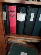 Contents of built in desk see pics good old history items
