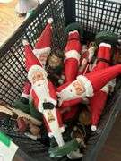 Crate of Christmas decor
