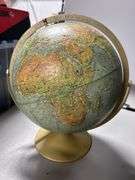 Old metal frame globe