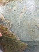 Old metal frame globe