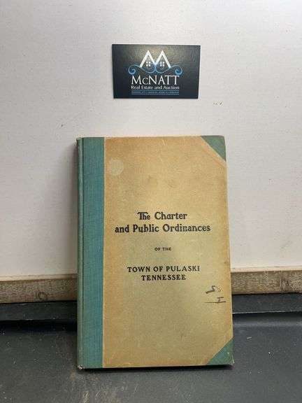 The character and public ordinances of the town of Pulaski, Tennessee ￼