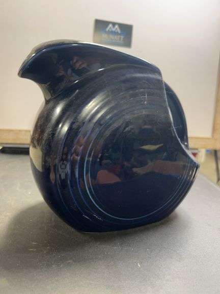Blue Fiesta water pitcher