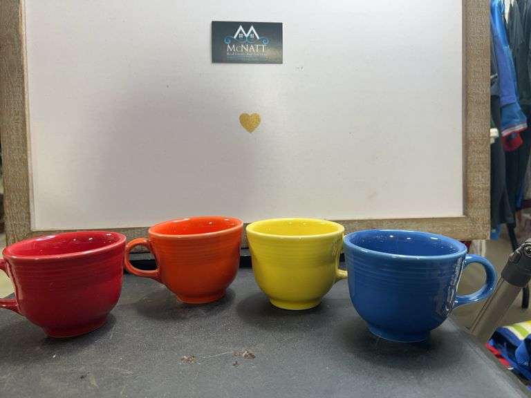Lot 4 Fiesta cups