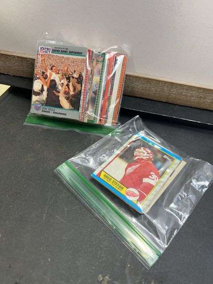 UnSearched football and hockey cards
