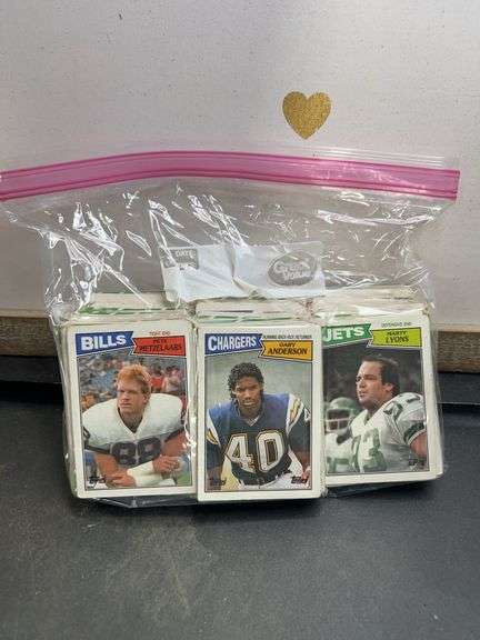 Ziploc unsearched Vintage football cards