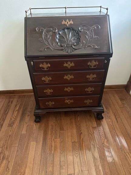 Gorgeous Claw foot Dropfront secretary