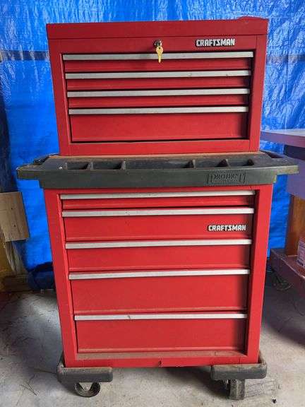 Nice craftsman stack on rolling toolbox