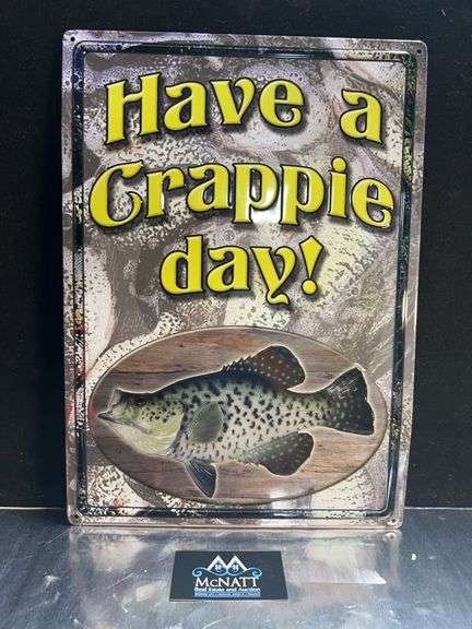 Nice metal Crappie sign