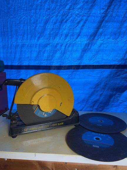 Working 14” Abrasive Cut off saw with extra blades