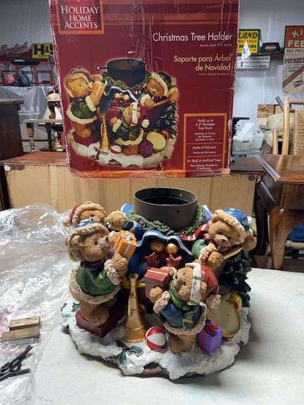 LARGE vintage Christmas tree Stand/holder in original box - see photos