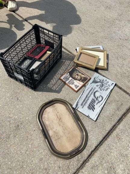 Crate of Frames & decor