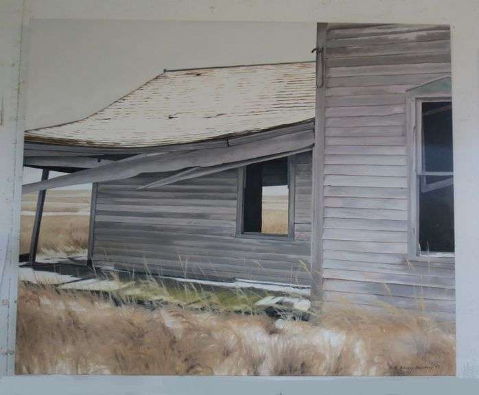 35X28 ORIGINAL REBECCA MULVANEY, "LANDSCAPE PASSING THROUGH," PART OF THE "STEADFAST" SERIES, SUMMER 1997, $1000 VALUATION