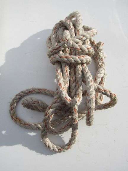 48 UTILITY ROPE RANGING FROM 12'-16' LENGTH PREVIOUSLY USED AS TENT TIE ...