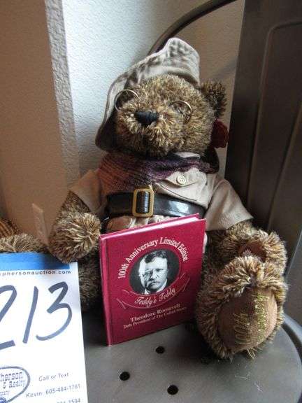 TEDDY ROOSEVELT BOOK AND TEDDY