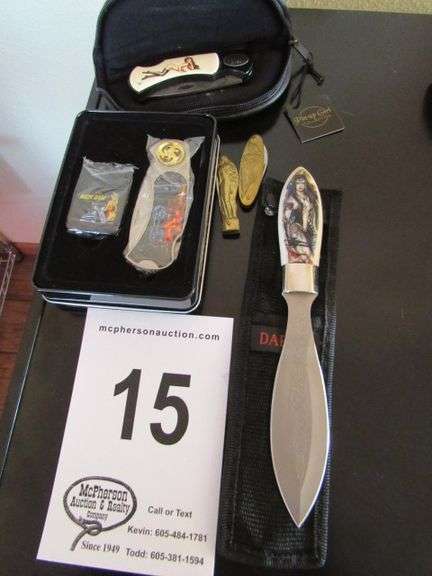 PIN UP GIRL COLLECTION KNIVES - FIVE KNIVES