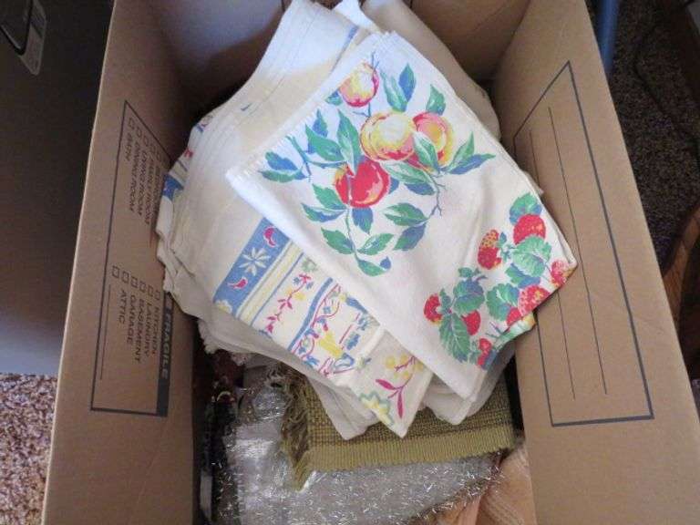 BOX OF LINENS