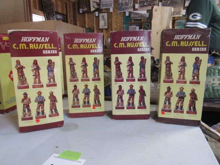 HOFFMAN CM RUSSELL WHISKEY DECANTER SO MUCH A PC. X 5 YOU MUST BE 21 TO