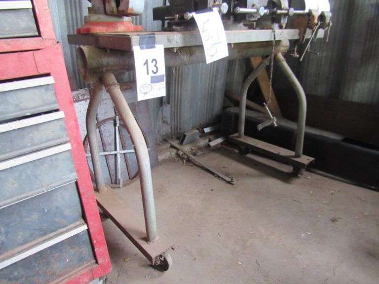 44"X22" TALL METAL ROLLING BENCH