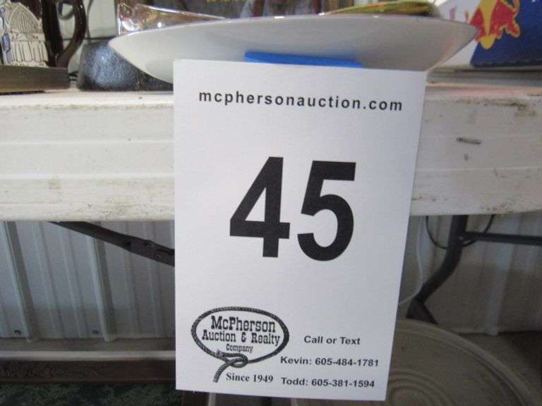 SOUTH DAKOTA PLATE, TWO ASH TRAYS McPherson Auction & Realty