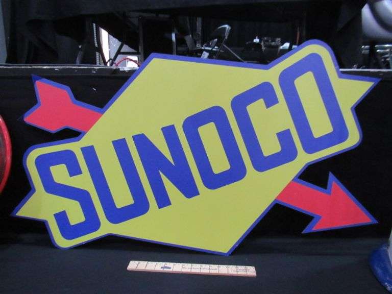 SUNOCO METAL SIGN REPRODUCTION 48"W X 26" H