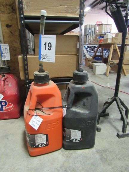 5 GAL. MOTOR CYCLE GAS CAS SO MUCH A PC. X 2