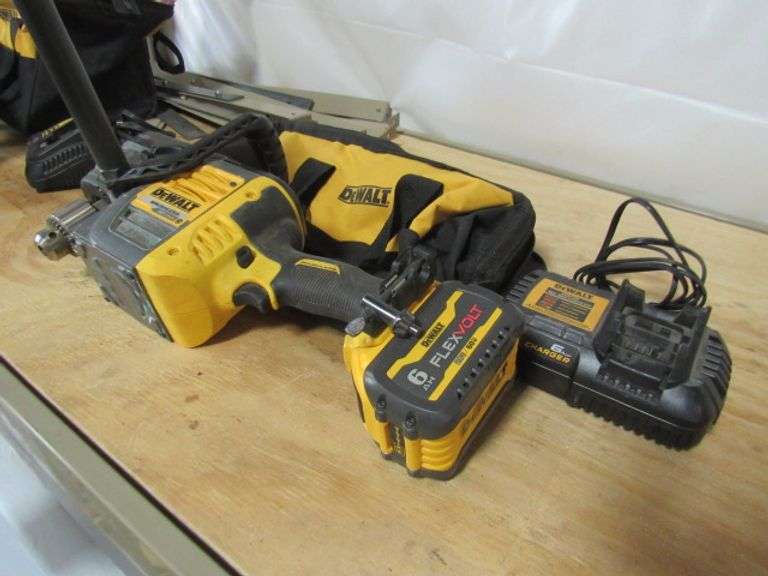 DEWALT DCD 460 1/2VSR STUD AND JOIST DRILL 60 V. BRUSHLESS INCLUDES 6 AH BATTERY CHARGER AND BAG