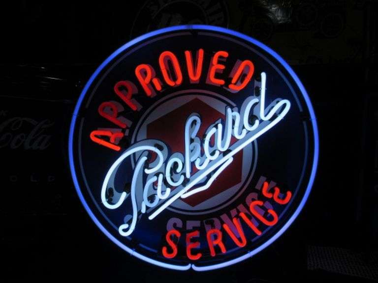 PACKARD APPROVED SERVICE NEON - 25" DIAMETER BRAND NEW