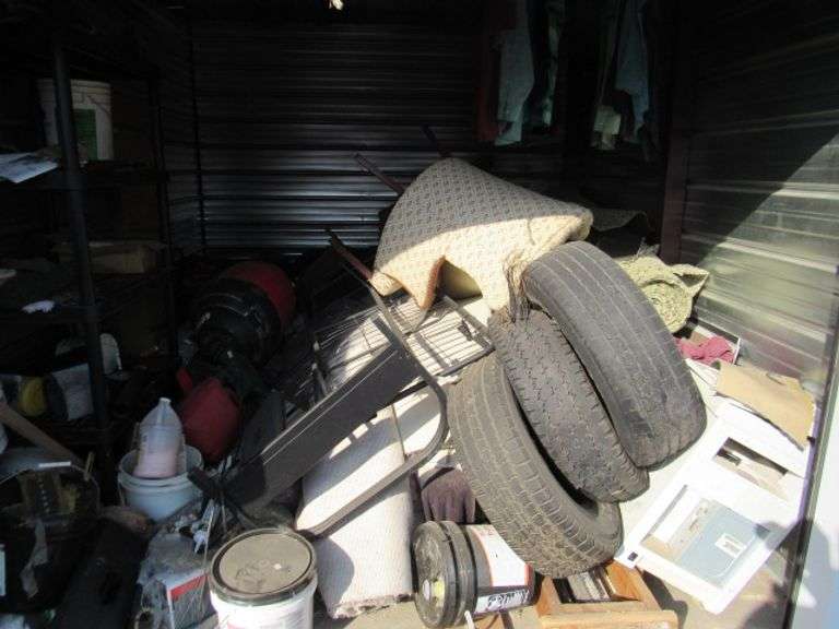 EXTRA STORAGE UNIT A-9 - 10' X 15' - BUYER WILL HAVE 7 DAYS TO CLEAN OUT THE UNIT, $150.00 CASH CLEAN OUT DEPOSIT WILL BE REFUNDED WHEN CLEAN OUT IS VERIFIED - 15% BUY FEE OR A MINIMUM BUY FEE OF $25.00 + SALES TAX ON THE PURCHASE PRICE AND THE BUY FEE