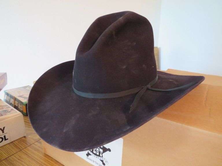 STAR OF THE WEST FELT HAT 5X SIZE 7 5/8"