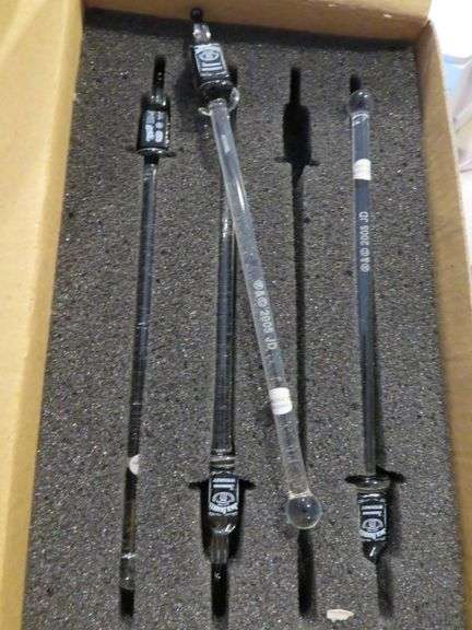 6 NEW IN THE BOX JACK DANIELS SHOT GLASSES AND 4 JACK DANIELS STIR STICKS