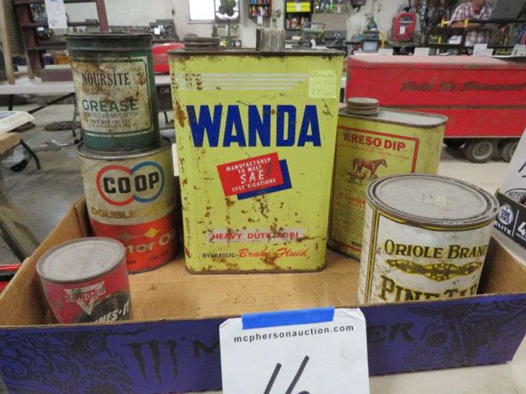 LOT OF VINTAGE OIL CANS