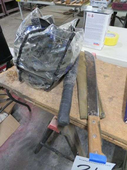 23" MASCHETTI, ATTENTION GETTER AND BAG OF NEW SUNGLASSES