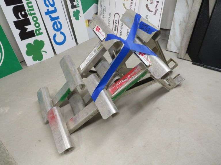 Ladder Rung Rack 3 ALUMINUM TRIPLE RUNG LADDER SCAFFOLD RACKS - ALL TO GO FOR ONE PRICE ...