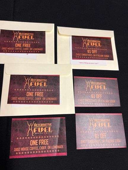 $25 Alternative  Fuel Gift certificate and coupons and $50 Dakota Butcher gift card