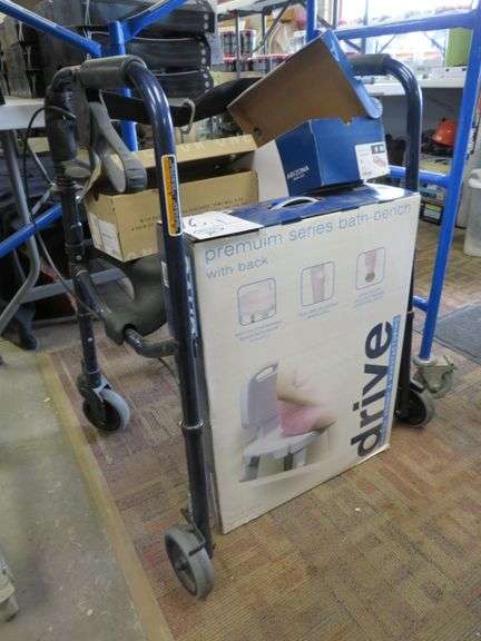 WALKER, 2 PAIR OF LADIES SHOES - NEW,  BATHROOM CHAIR