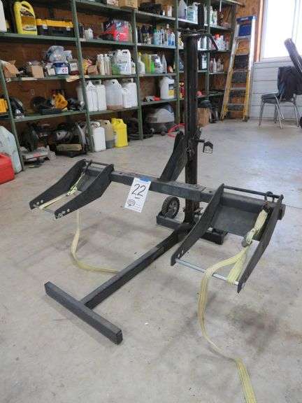 RIDING LAWNMOWER / ATV LIFT JACK HAND CRANK WORKS AS IT SHOULD