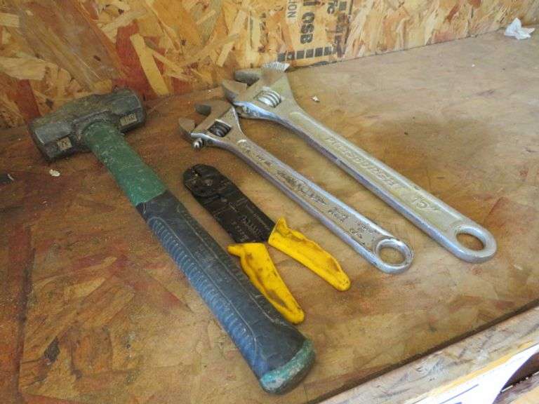 12" & 15" ADJ. WRENCHES , WIRE PLIARS, MALLETT