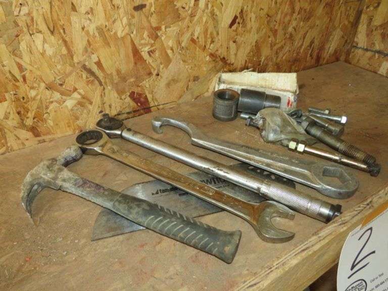 FIRE EXTINGUISHER ALUM. FIRE HYD. WRENCH, HAMMER, 1 1/8" GEAR WRENCH, TORQUE WRENCH